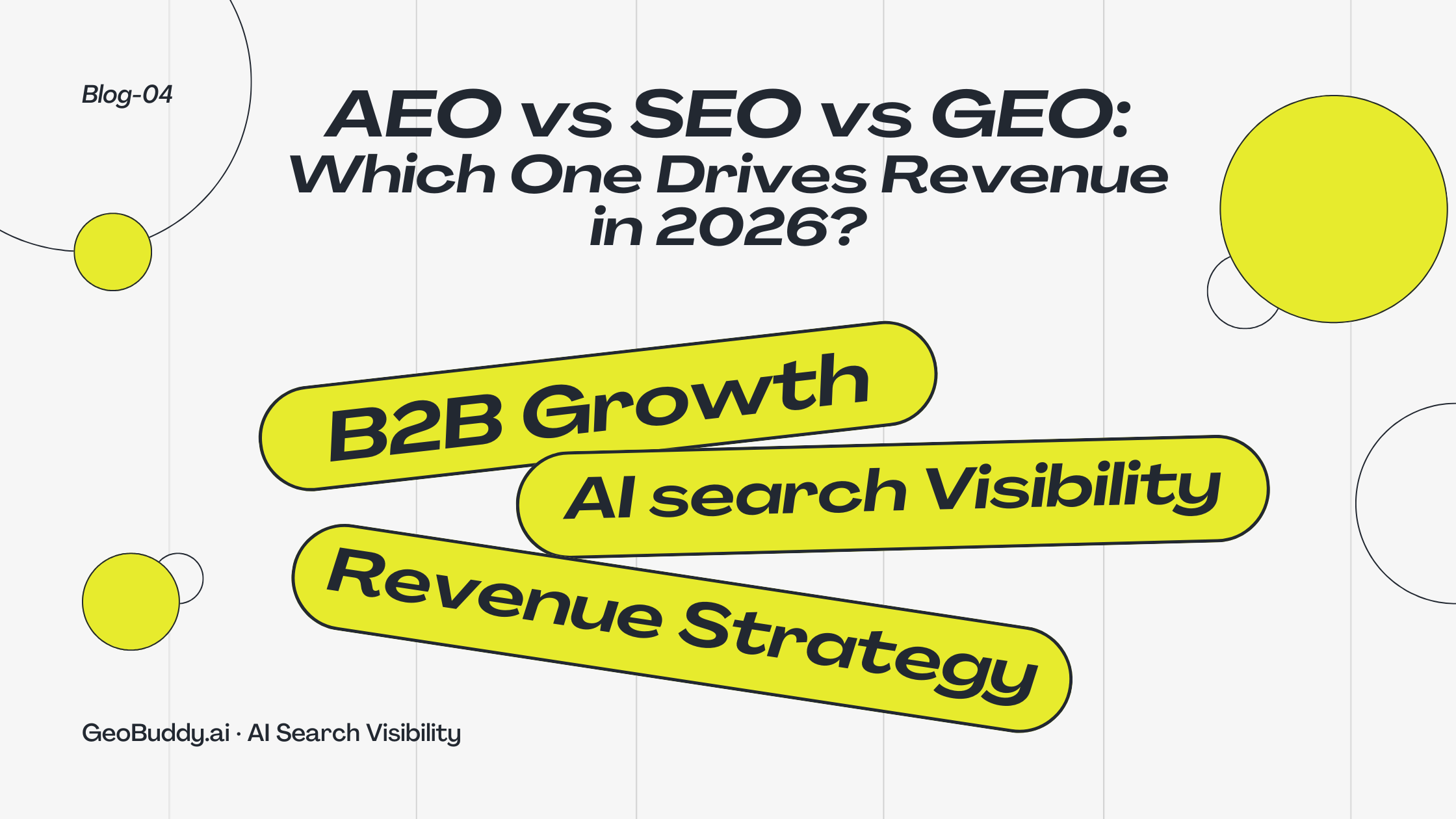 Thumbnail for blog post about AEO vr SEO vr GEO revenue comparison